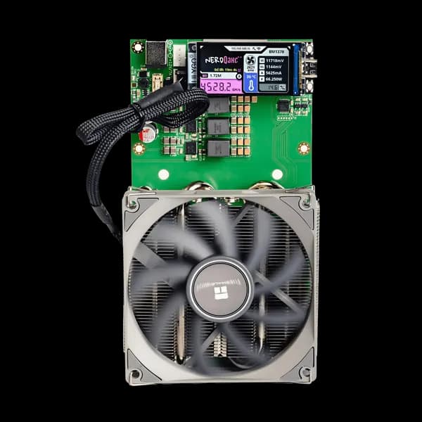 NerdMiner NerdQaxe++ Hydro Lottery Solo